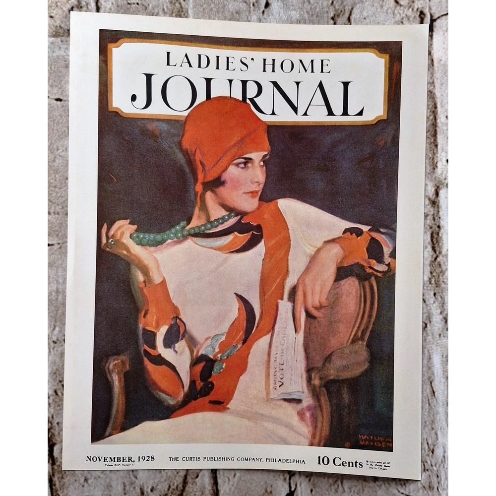 1928 Ladies' Home Journal Ad Poster Period Piece Ephemera Suitable for Framing